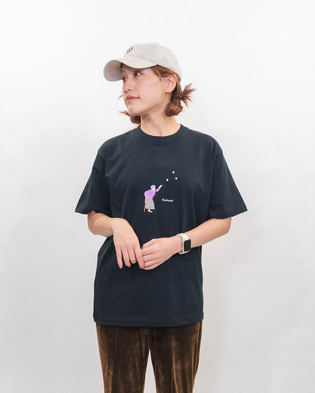 餅キャッチ婆Tee