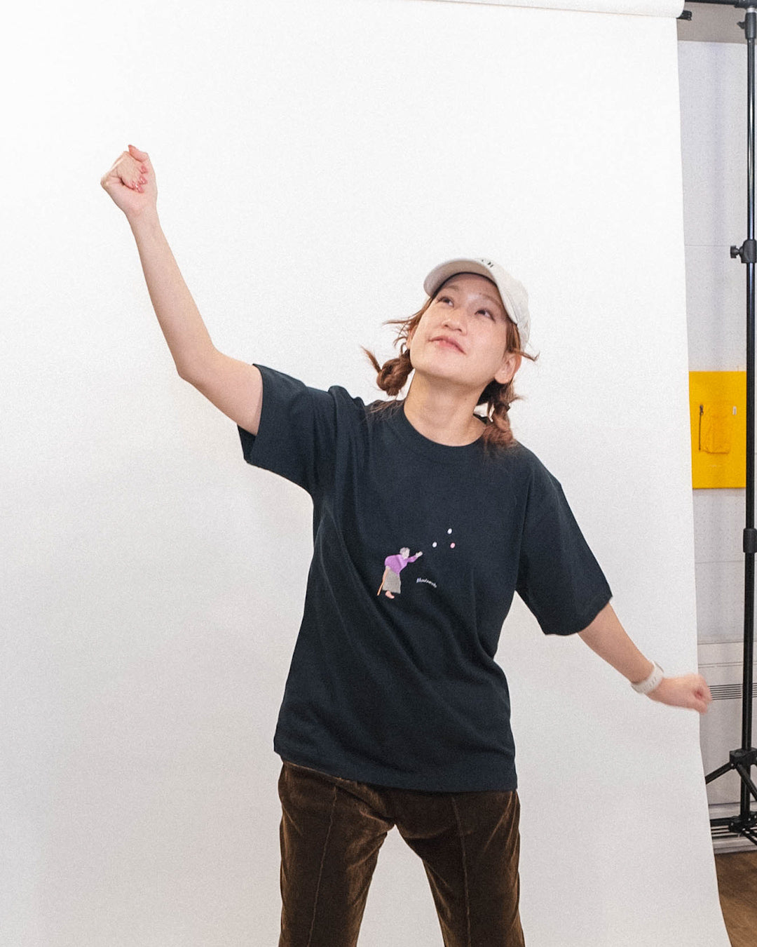 餅キャッチ婆Tee