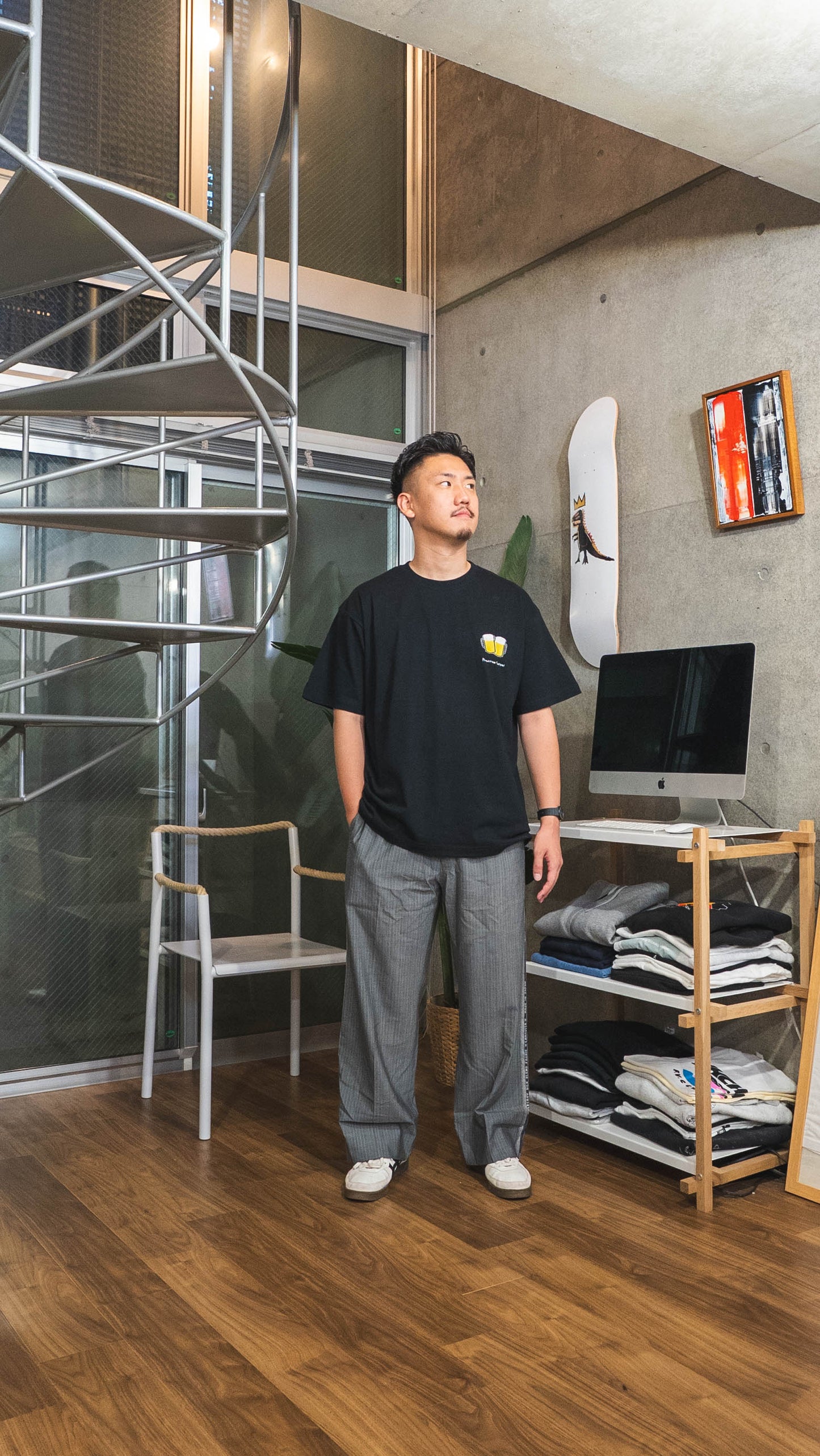 【受注】「乾杯!」の前に「練習!」Tee