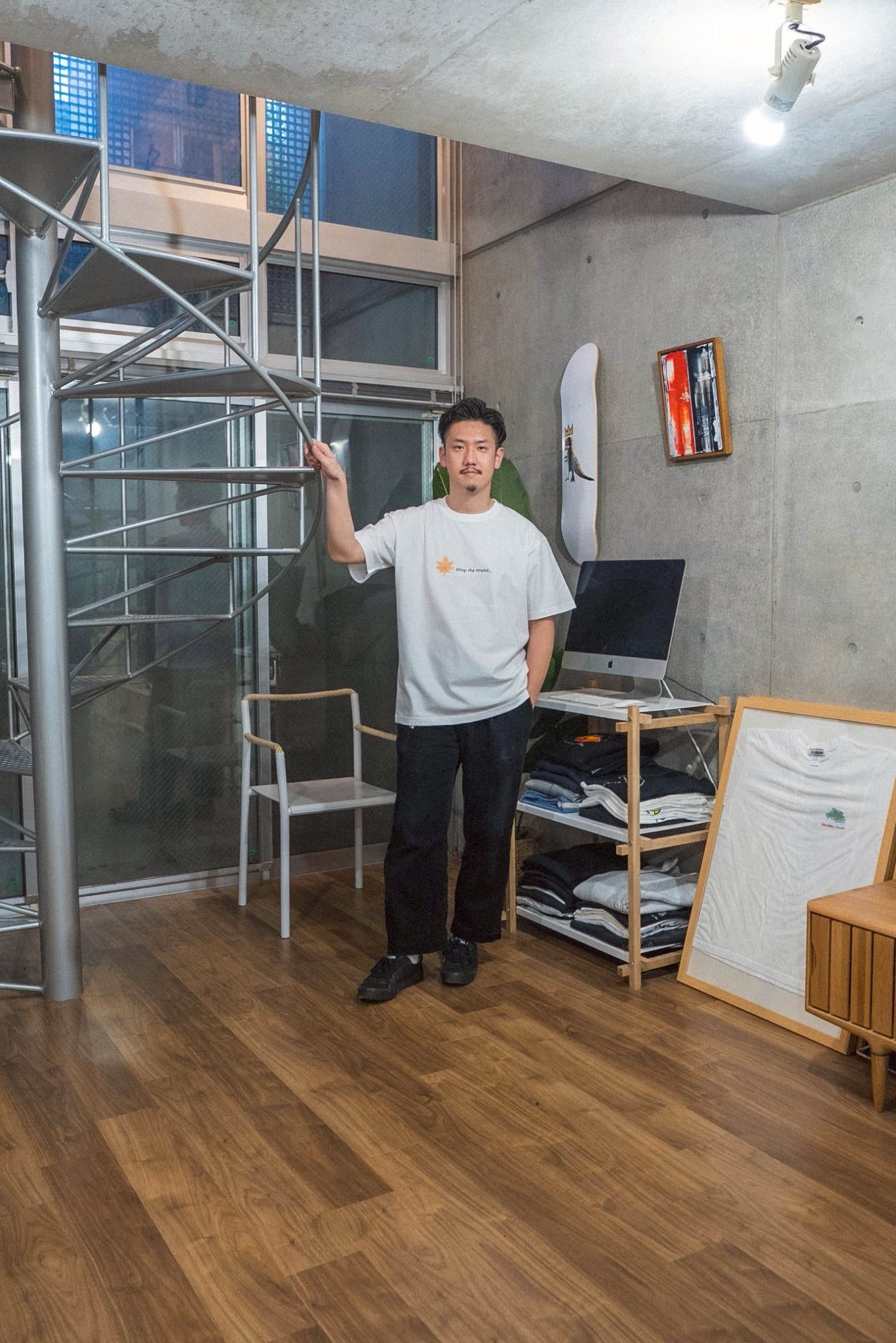 【受注】落ち葉で電車止まりがちTee