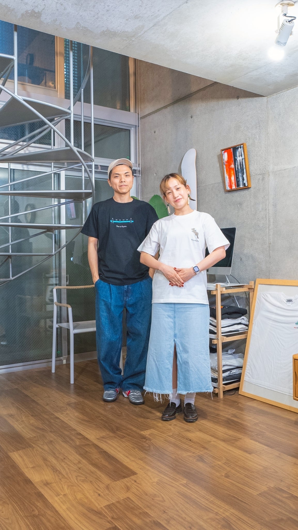 【一部受注】京都のあの川で、等間隔Tee