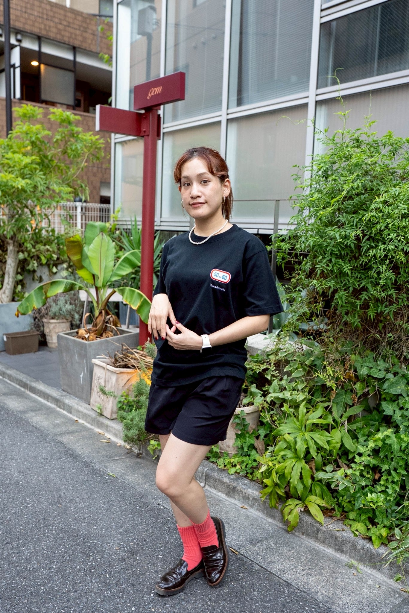 別大国道で安全運転Tee