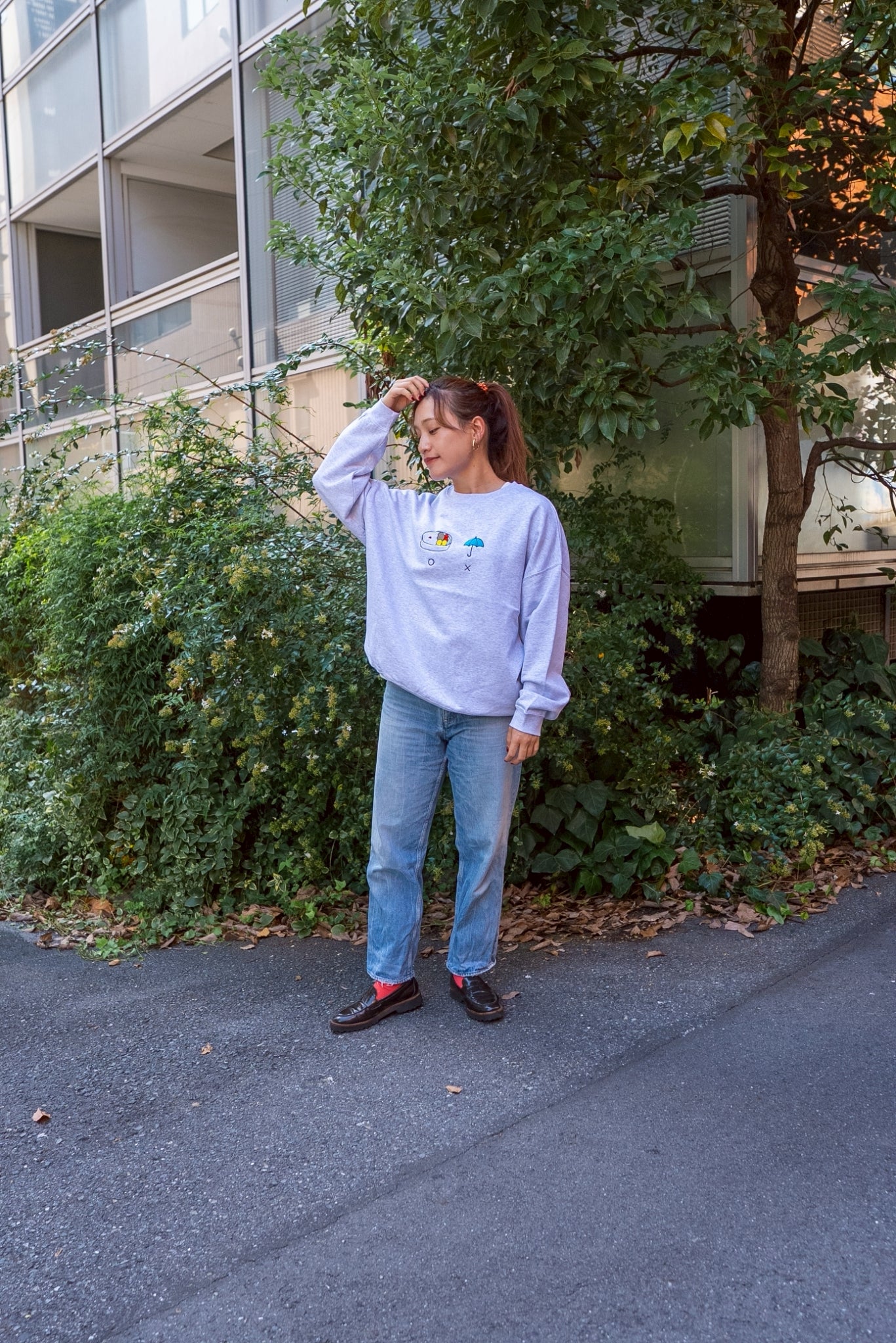 弁当忘れても傘忘れるなスウェット