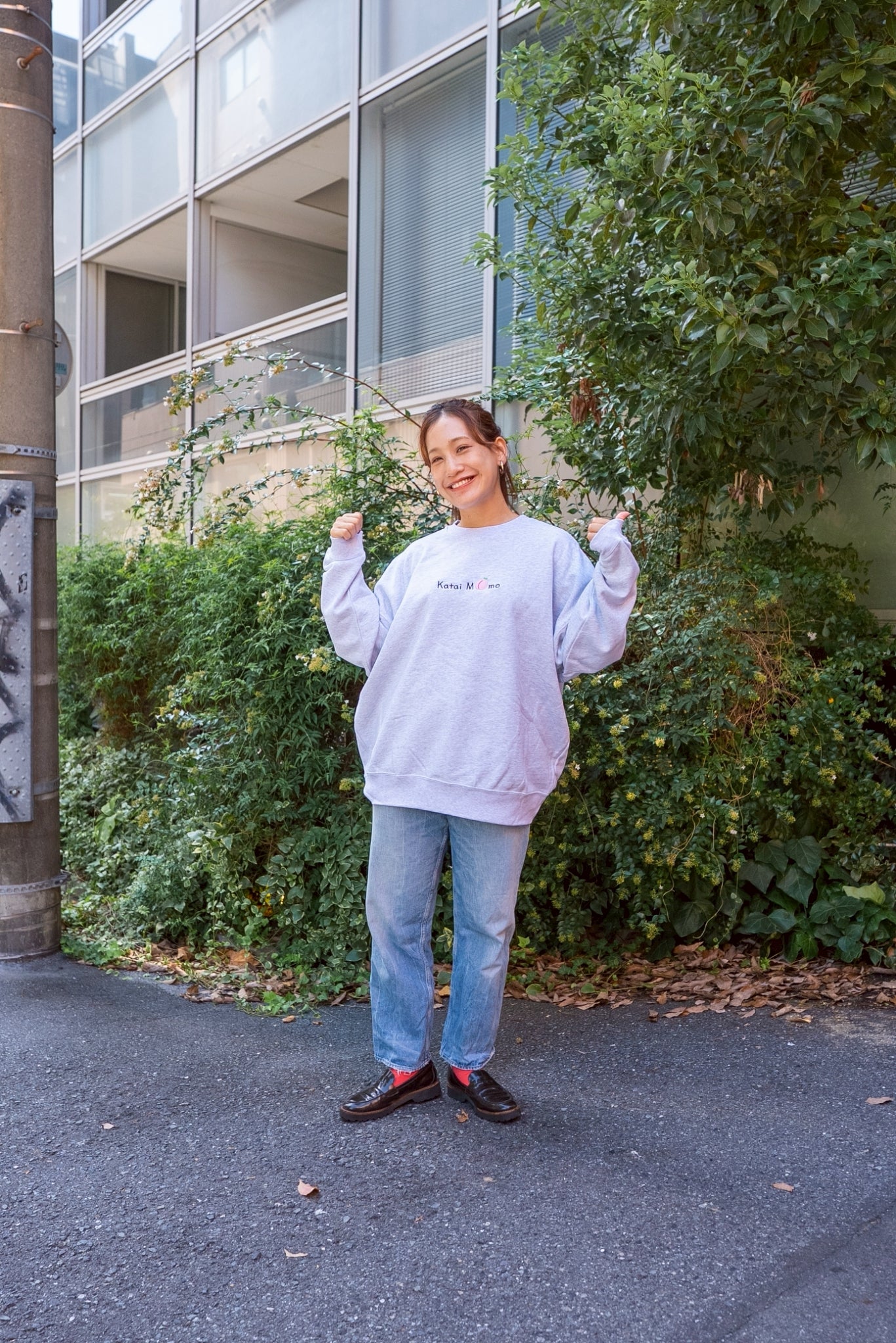 硬い桃派スウェット