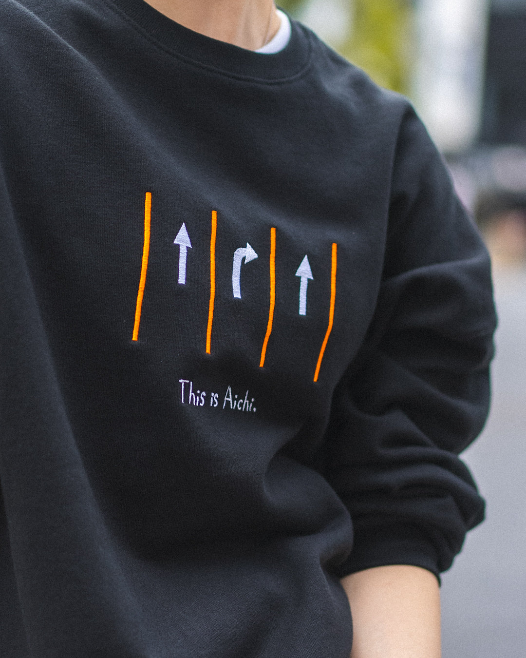 愛知県の危険道路スウェット