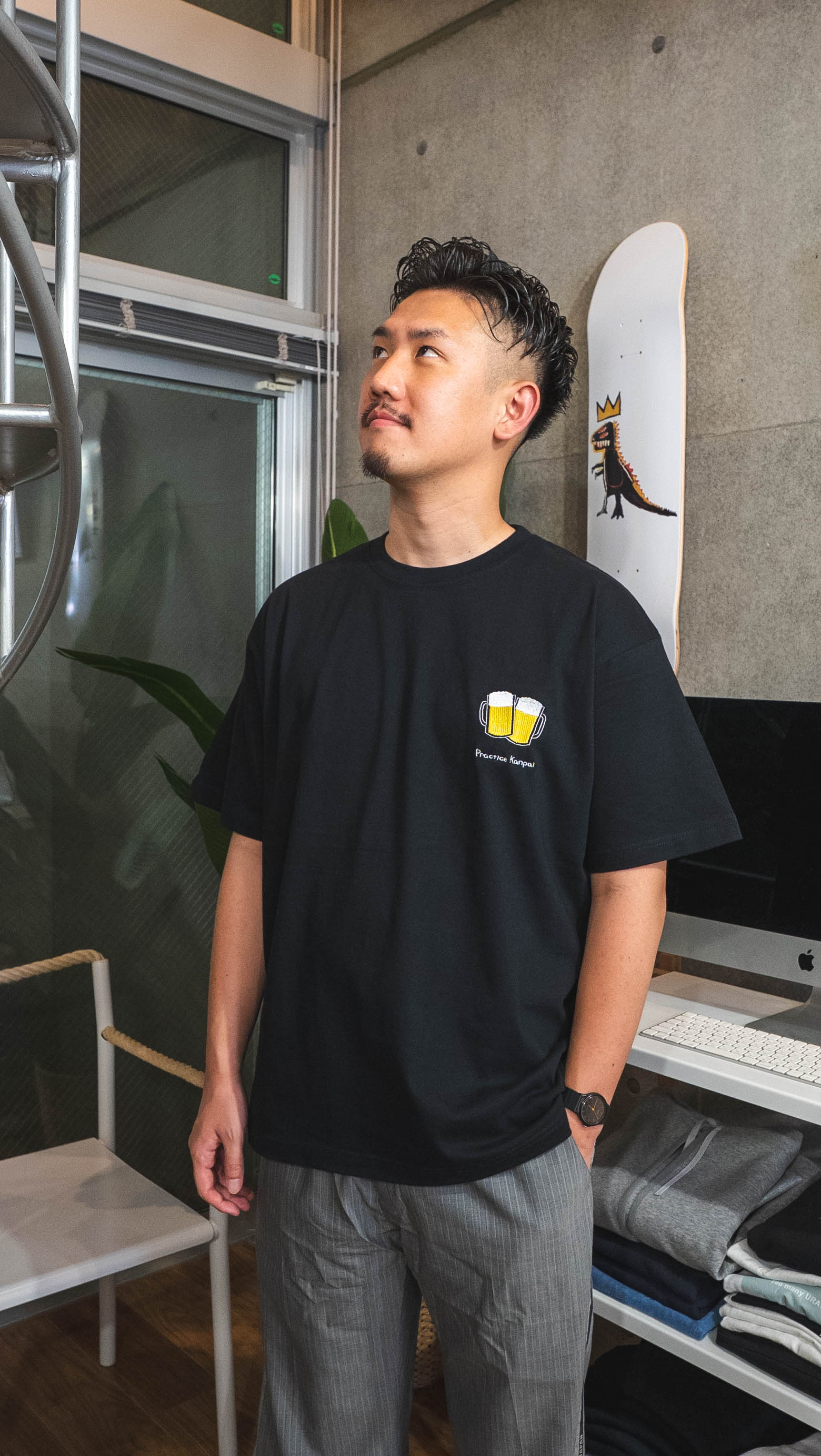 【受注】「乾杯！」の前に「練習！」Tee