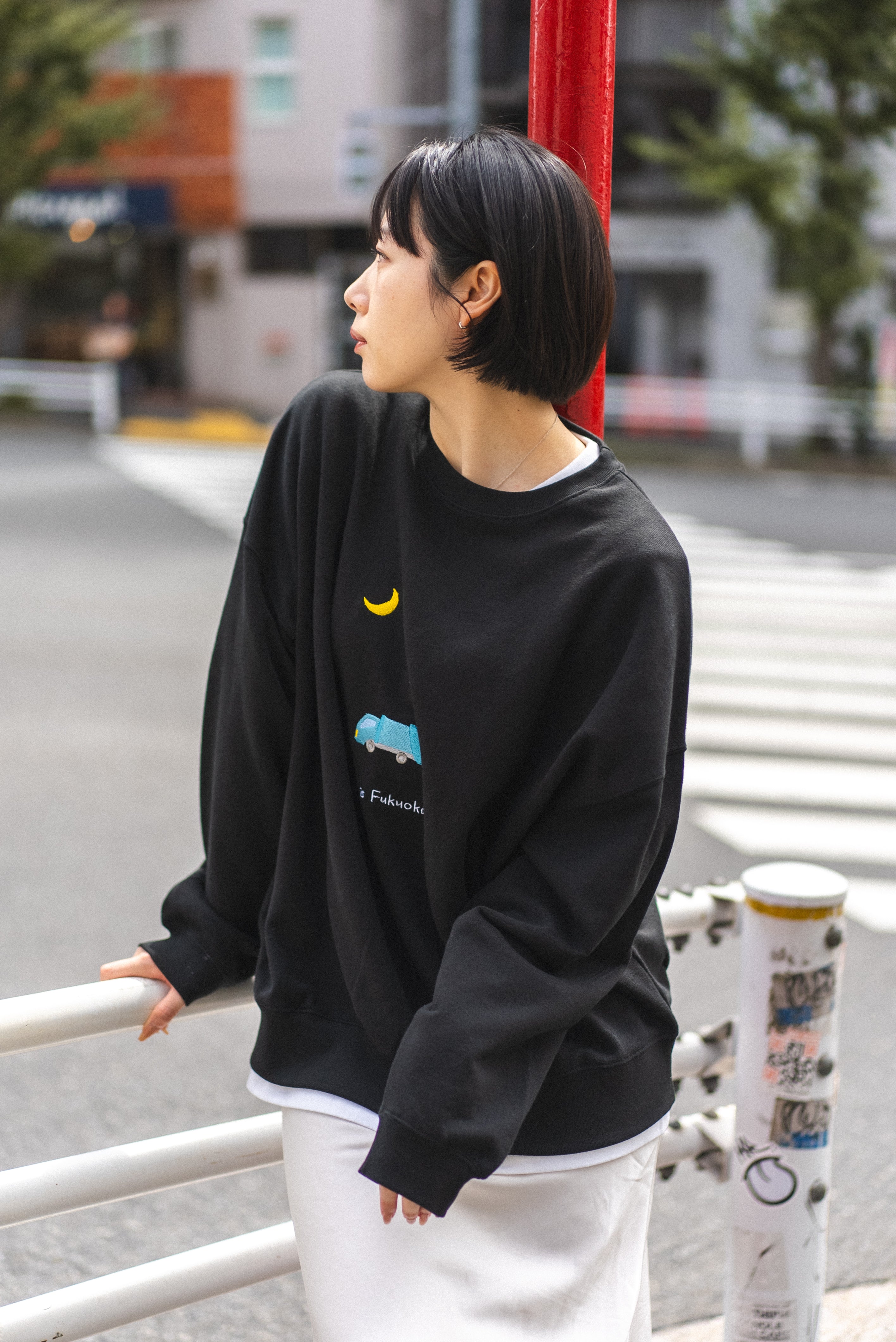 ゴミ出しは夜だよ福岡スウェット