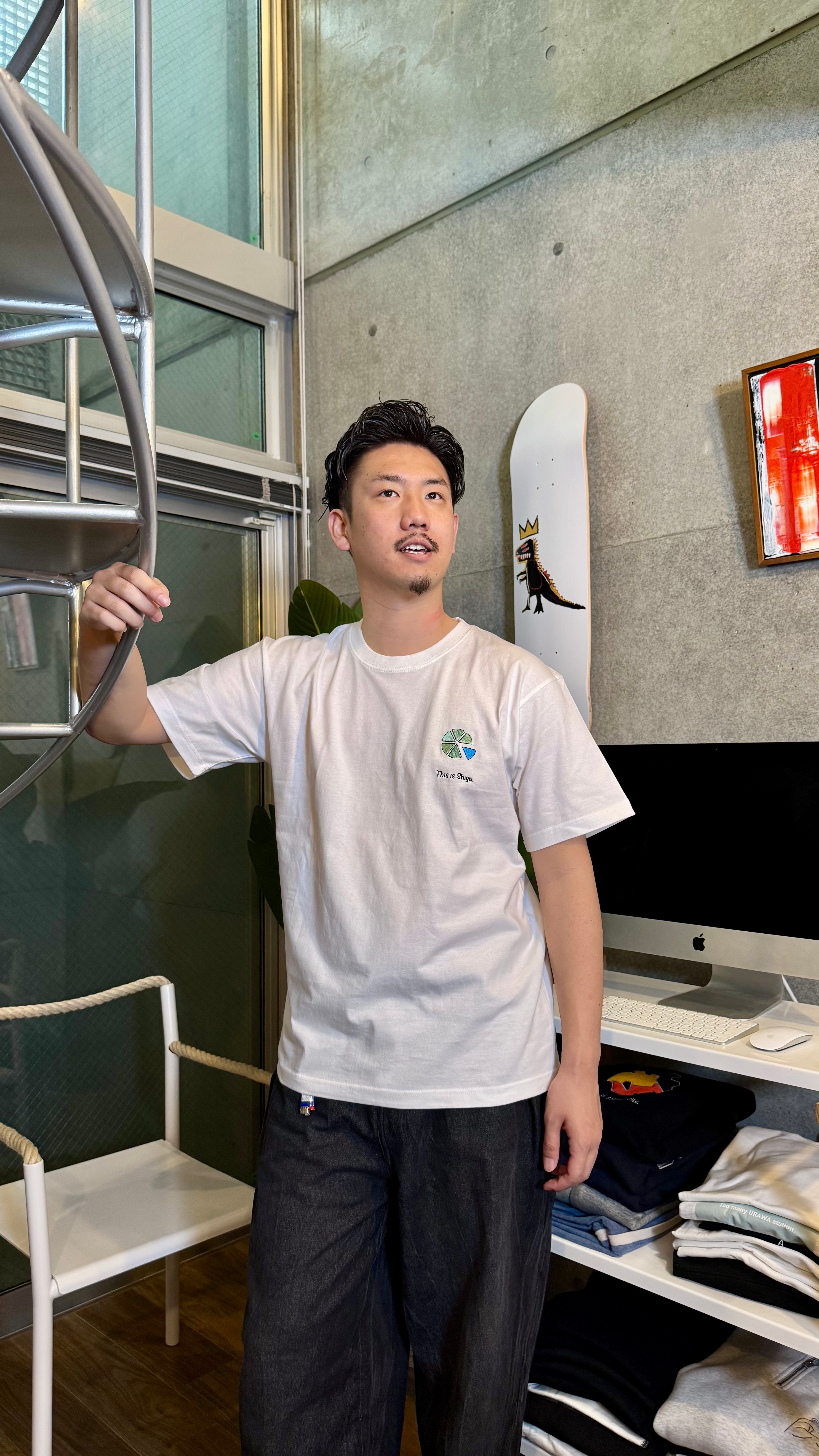 県の6分の1琵琶湖Tee