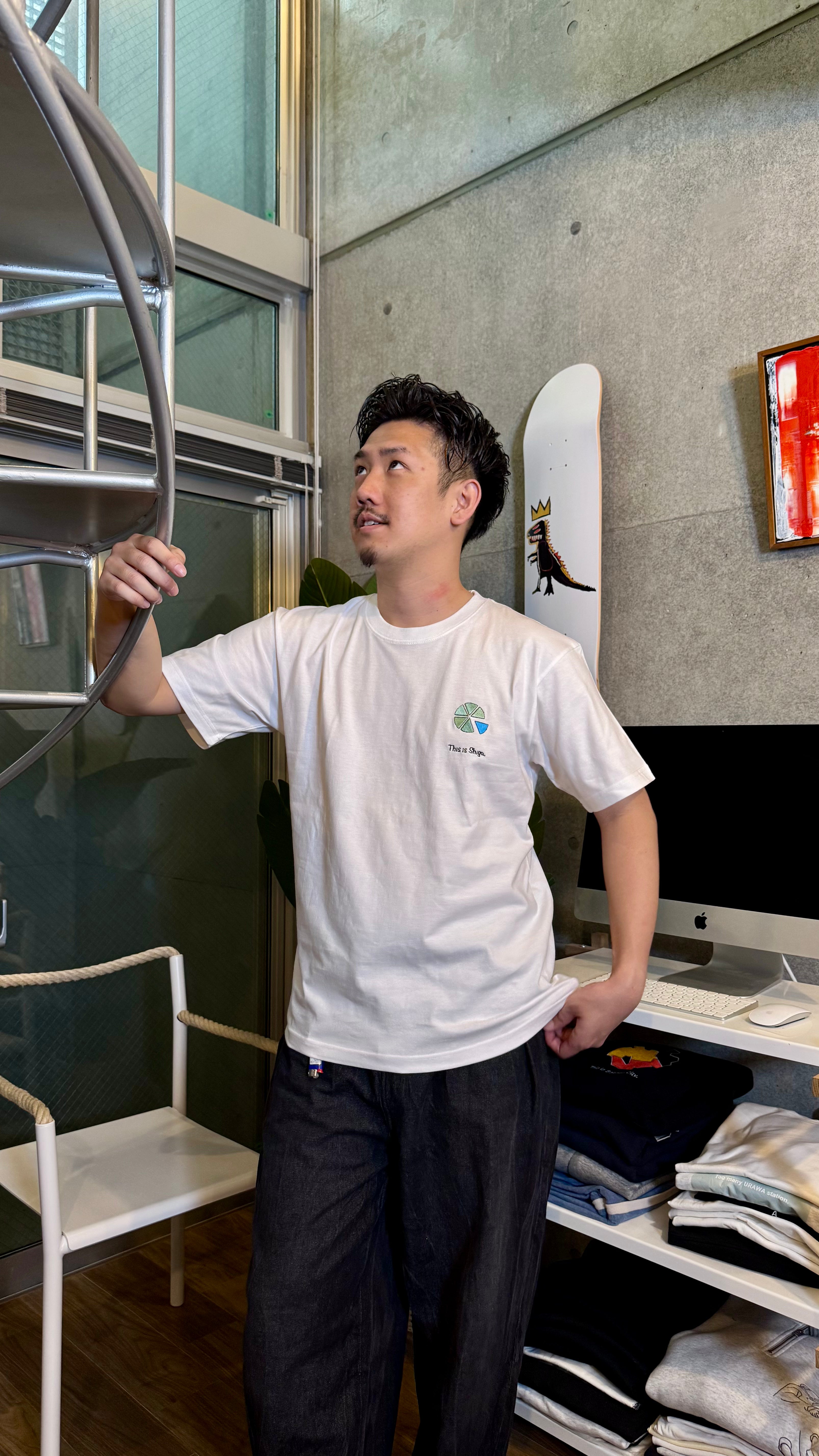 県の6分の1琵琶湖Tee