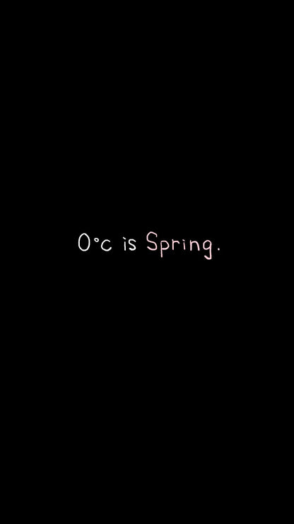 【受注】0℃は春の訪れTee