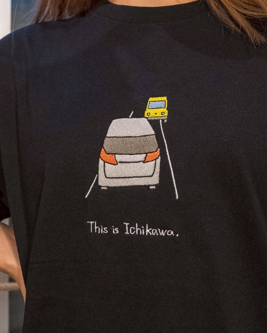 市川の道狭すぎTee