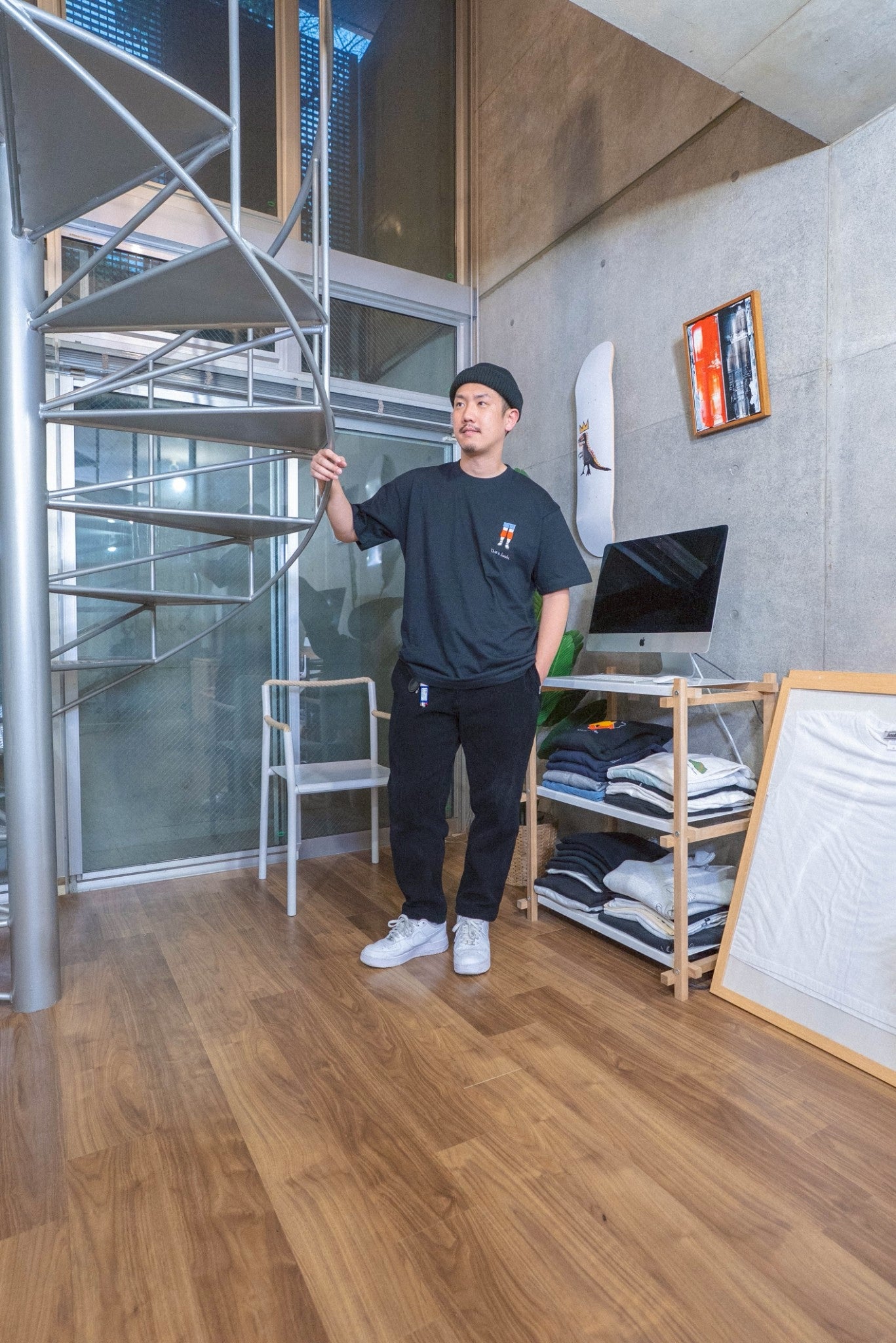 【受注】いわき、掃除中は膝あて文化Tee