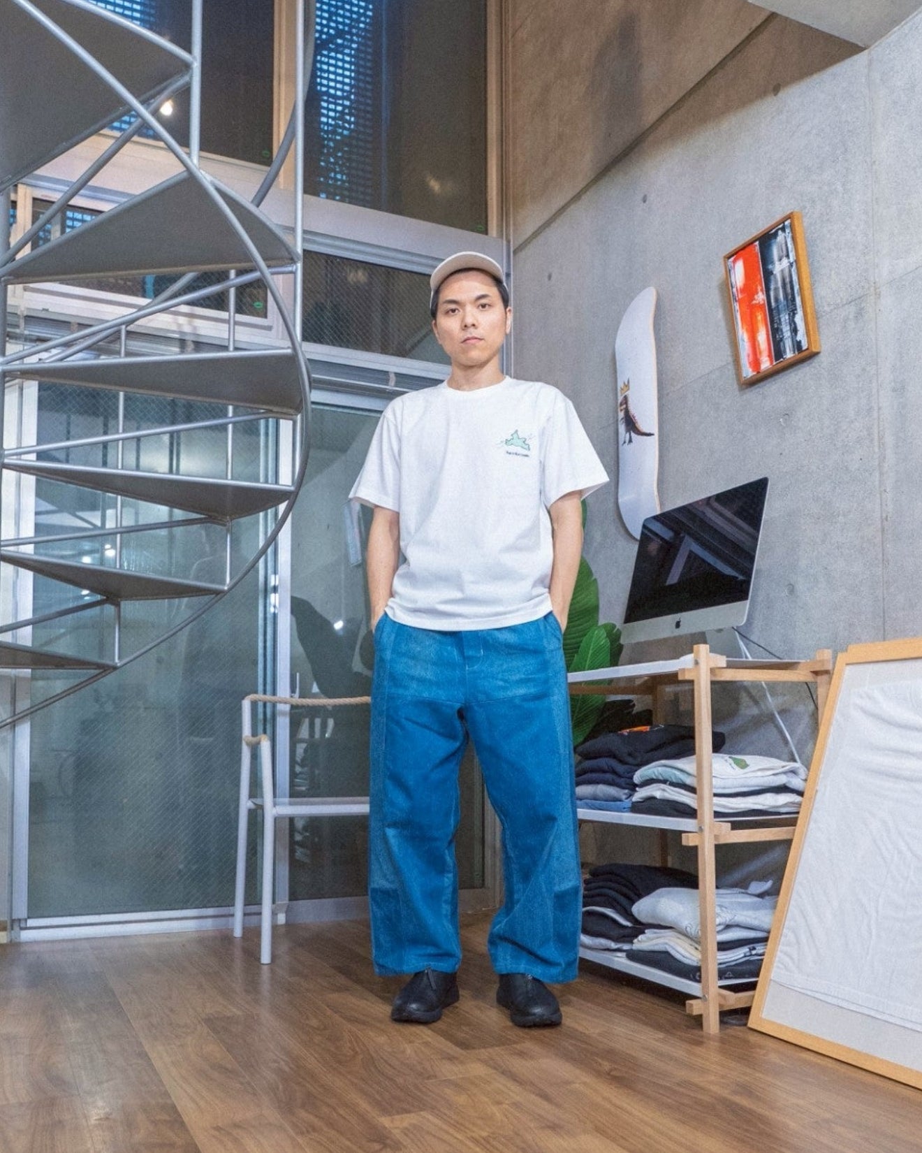 郡山風強すぎTee