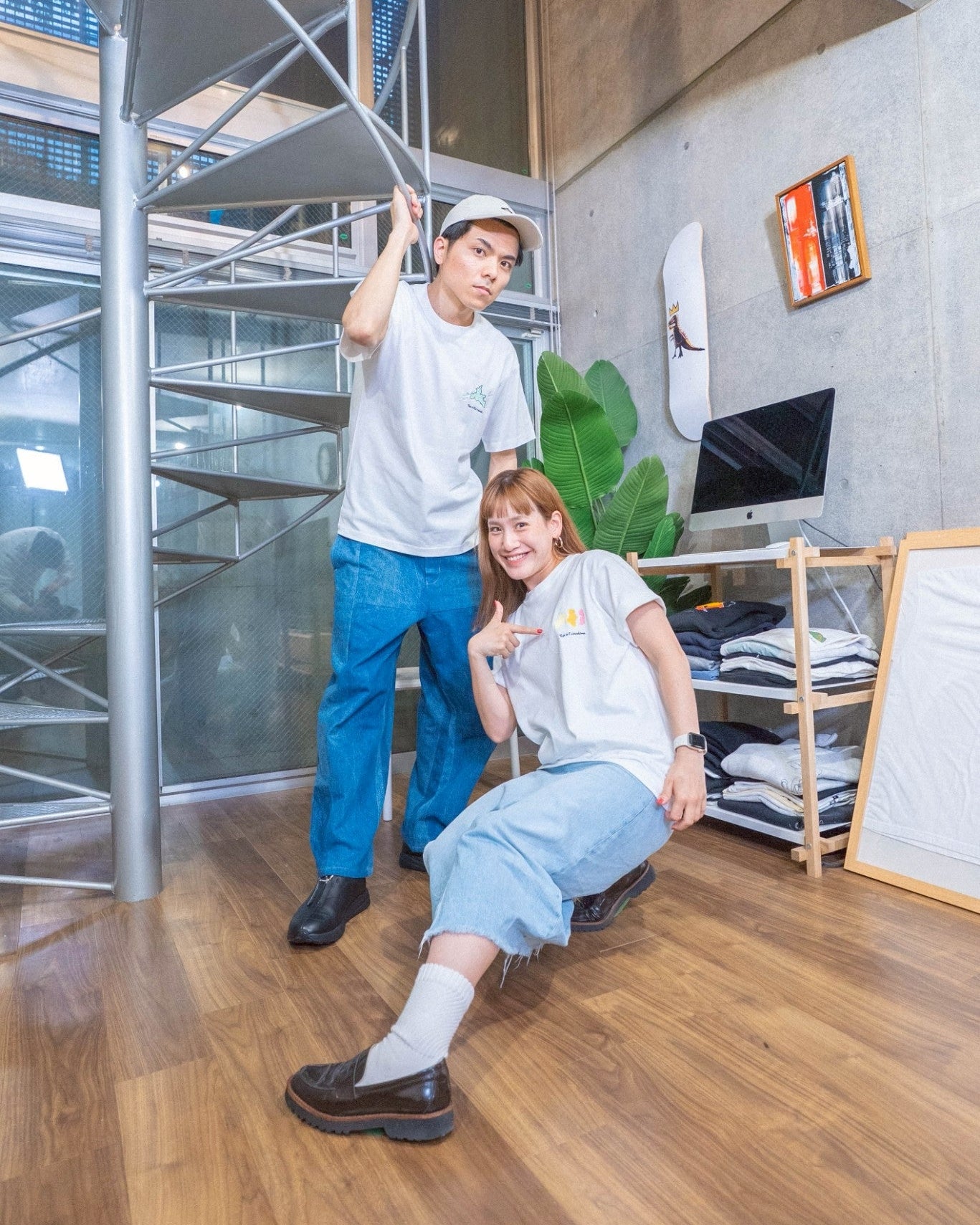 郡山風強すぎTee