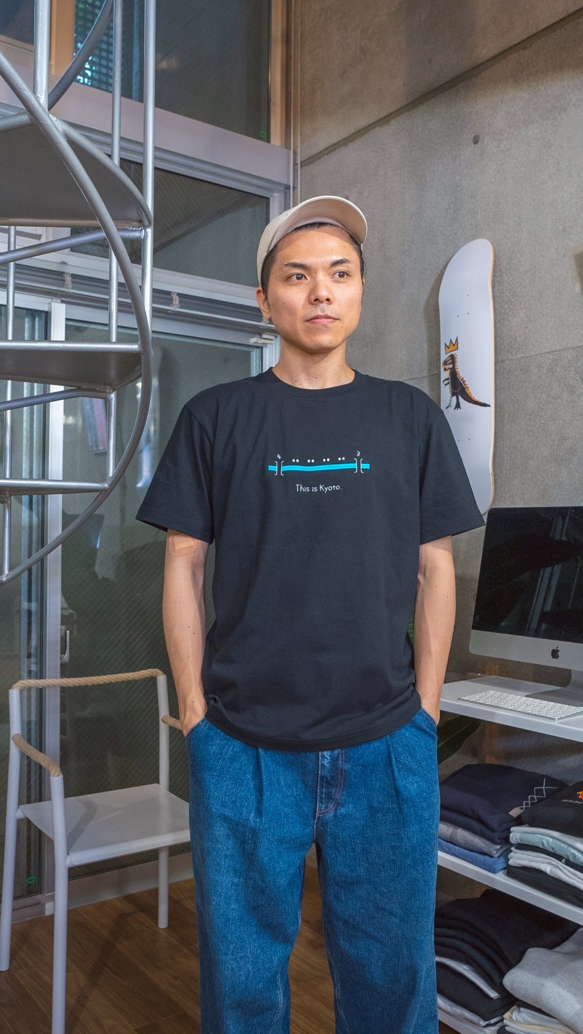 【一部受注】京都のあの川で、等間隔Tee