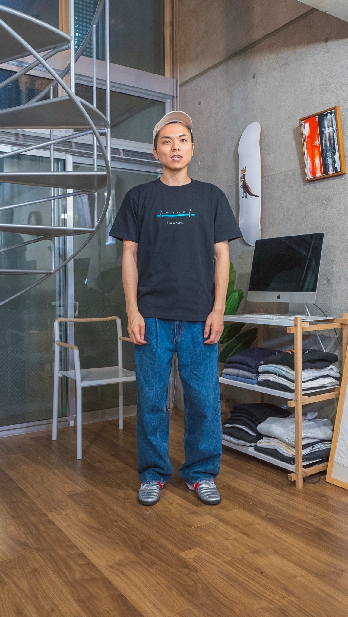 【受注】京都のあの川で、等間隔Tee