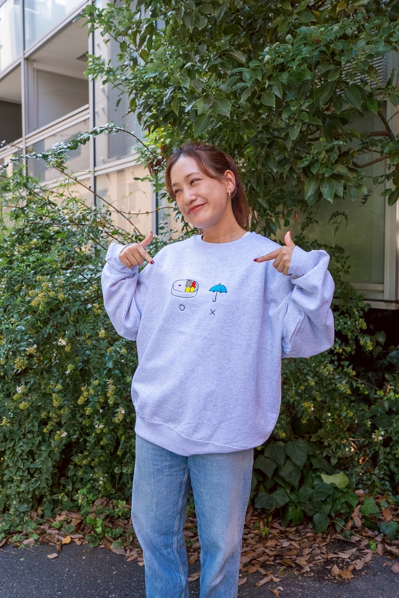 弁当忘れても傘忘れるなスウェット