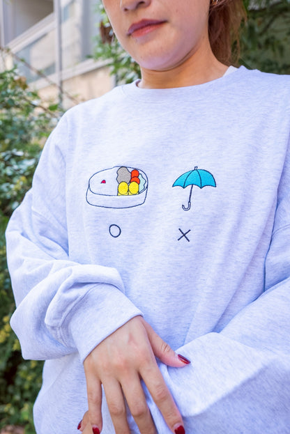 【受注】弁当忘れても傘忘れるなスウェット