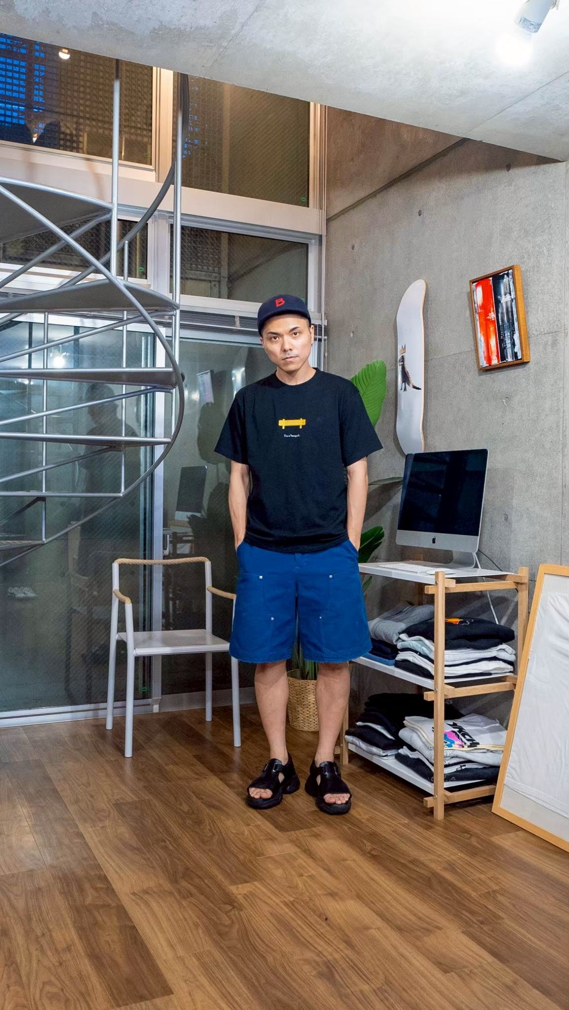 【受注】みかん色のガードレールTee