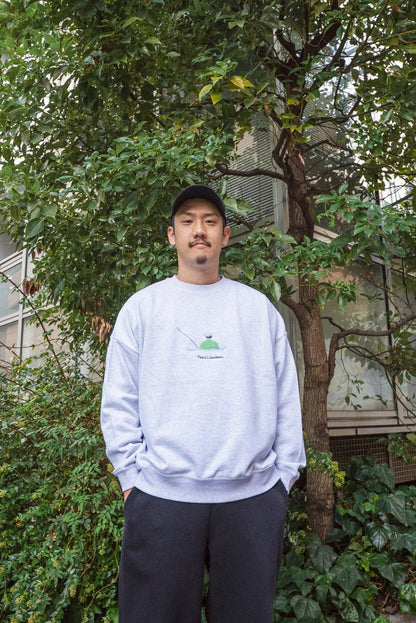 【受注】琵琶湖で釣りしてる人スウェット