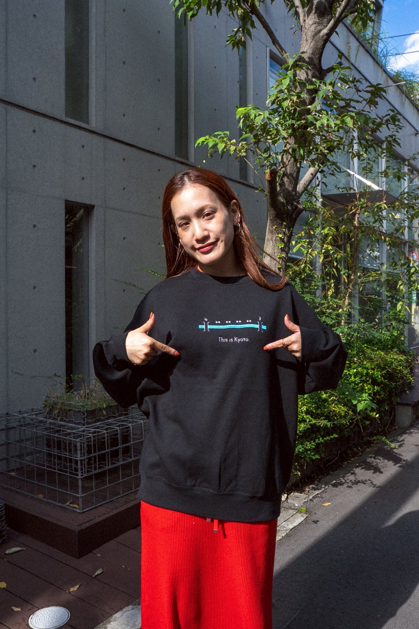 【受注】京都のあの川で、等間隔スウェット