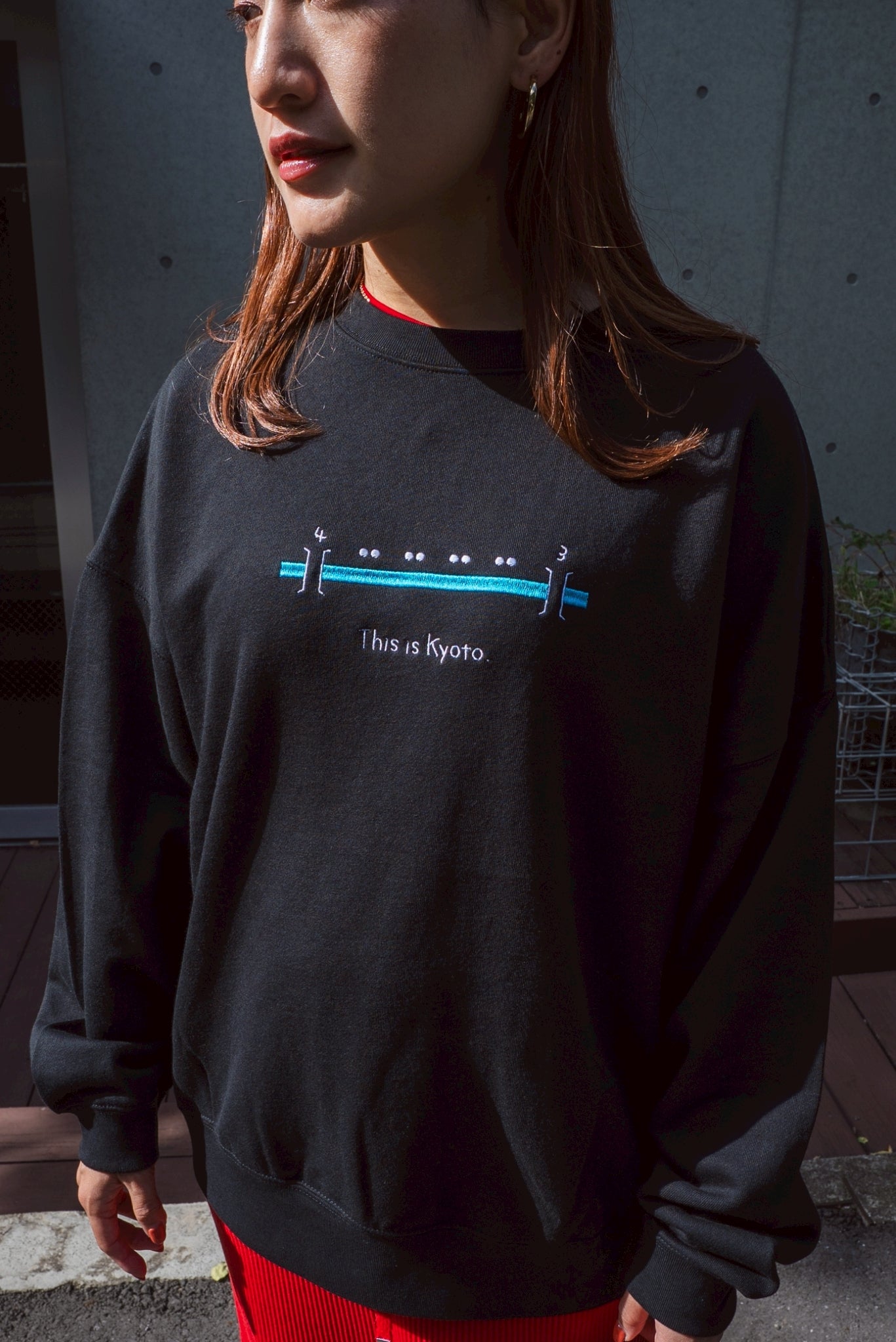 【受注】京都のあの川で、等間隔スウェット