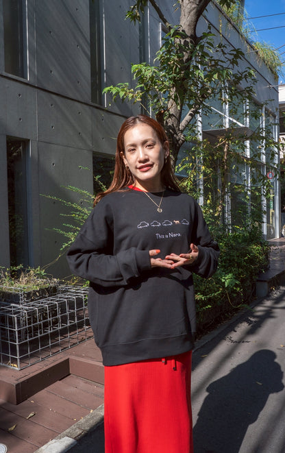 【受注】路上にいる鹿スウェット