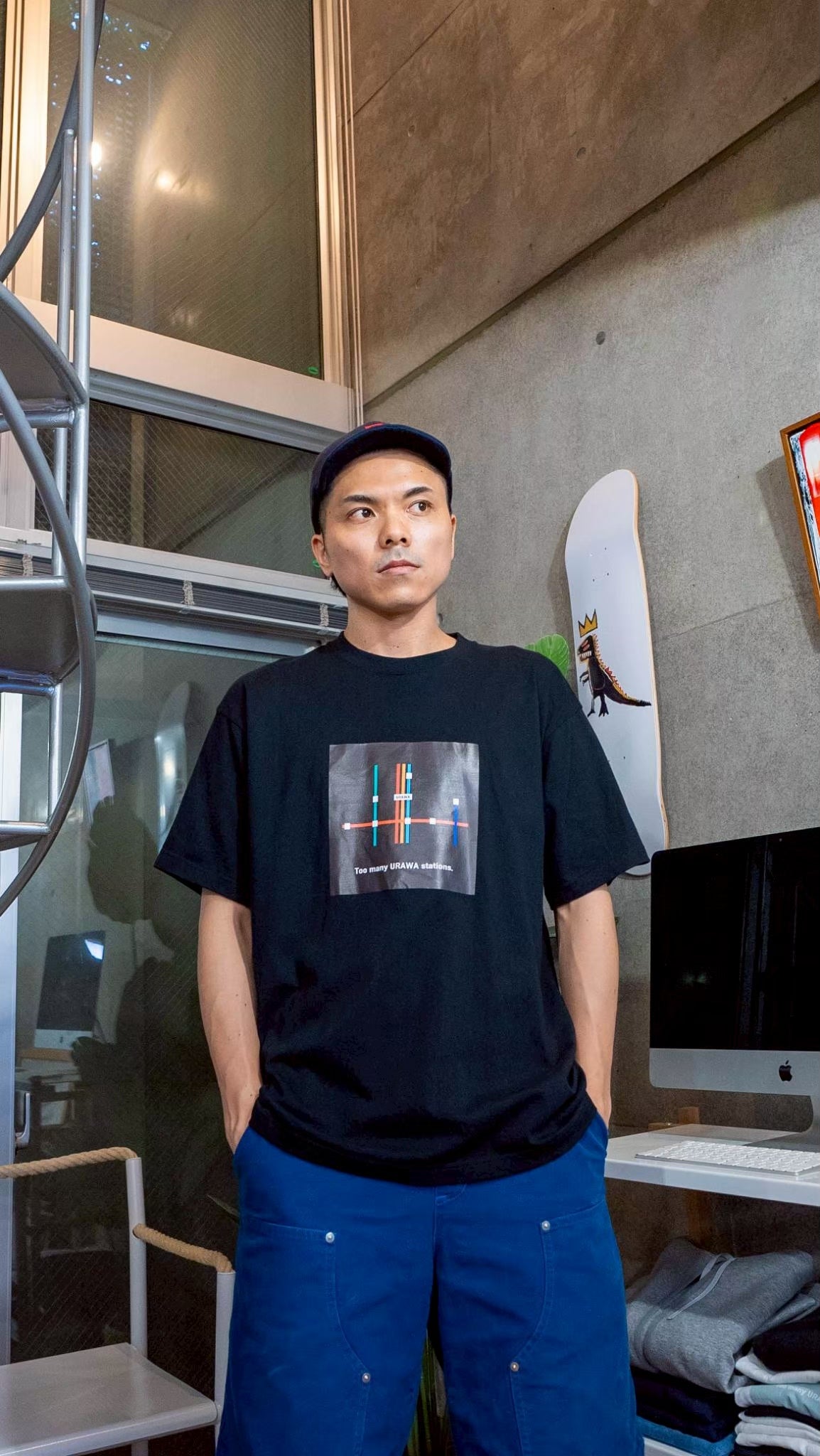 浦和ってつく駅多すぎTee（ブラック）