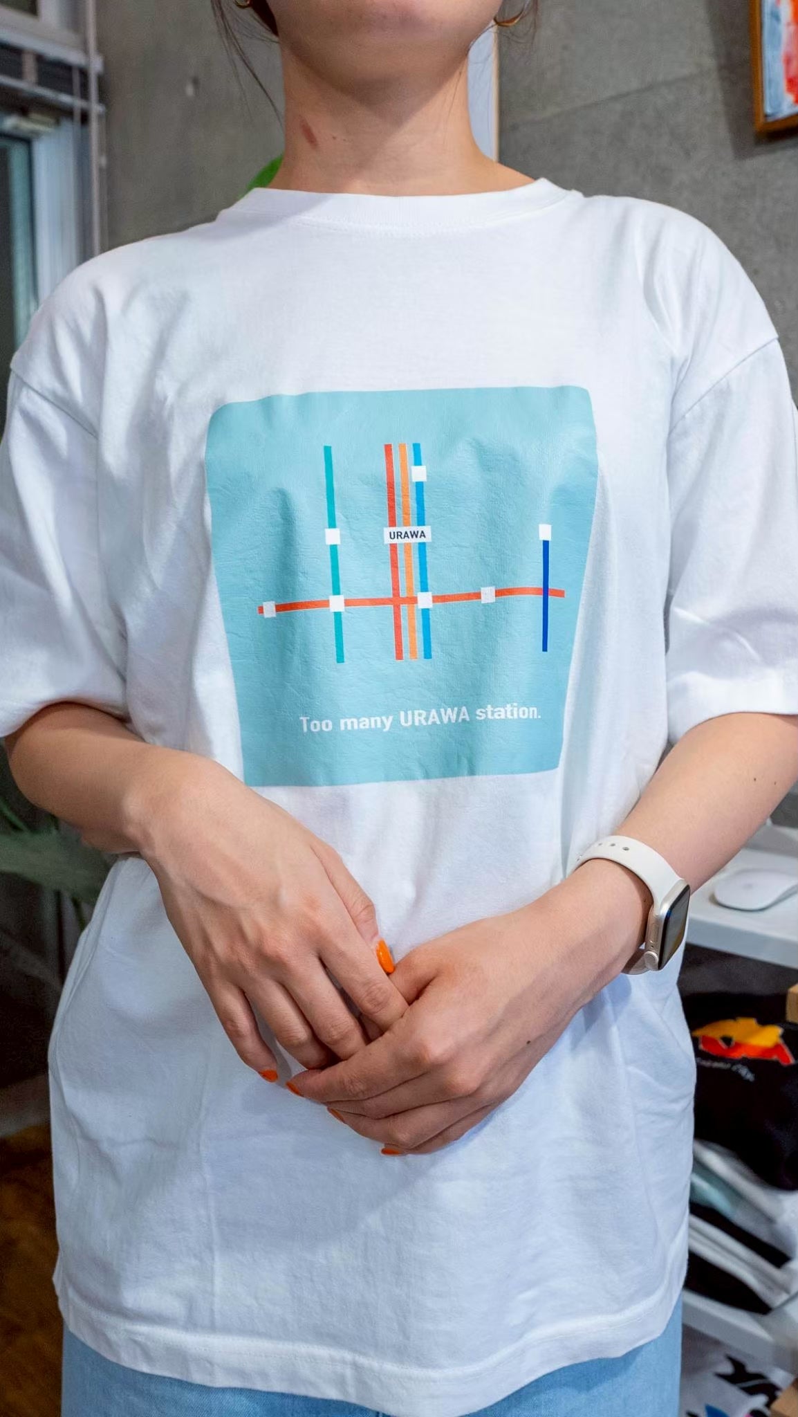 浦和ってつく駅多すぎTee（ホワイト）
